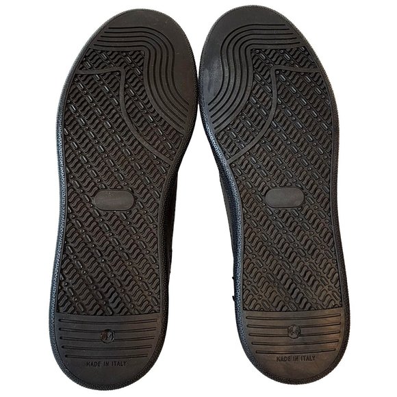 Brogue Black Dress Wingtip Sneakers Men's Size US 10 Genuine Italian Leather NEW - Picture 3 of 10